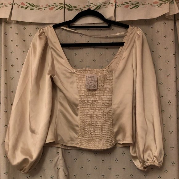 NWT Free People Hold Me Tight Corset in Milk Blossom (XS) - Picture 5 of 6